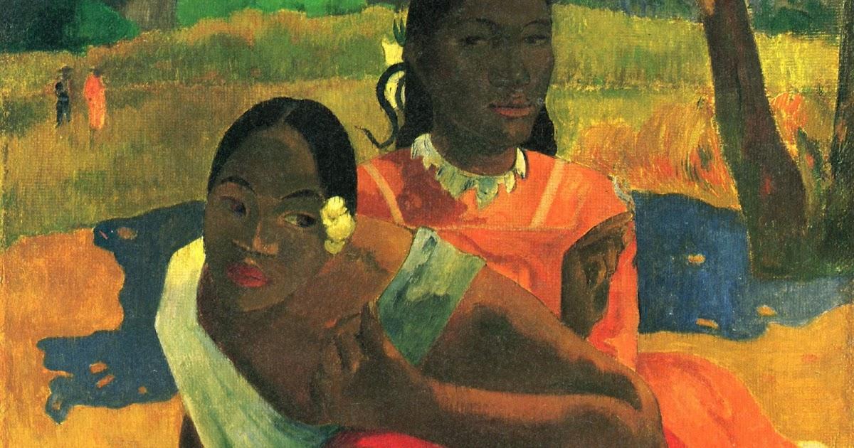 Tac pham Nafea Faa Ipoipo? (Bao Gio Nguoi Lay Chong?) cua hoa si Paul Gauguin, noi bat voi mau sac va nhan vat Tahitian.